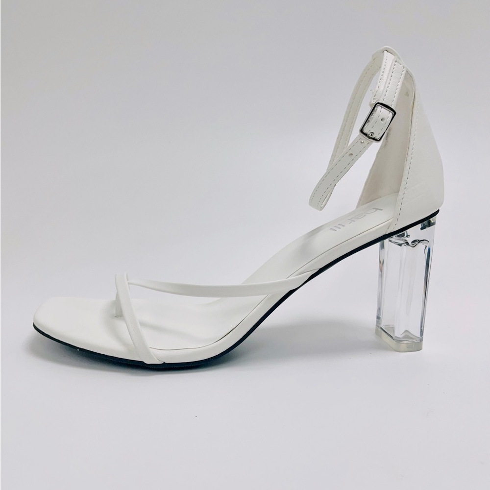 Bar III Blakke White Dress High Heel Sandal
